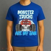 Monster Trucks Are My Jam Monster Truck Cute Gift T-Shirt thumb 3