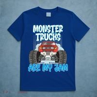 Monster Trucks Are My Jam Monster Truck Cute Gift T-Shirt thumb 5