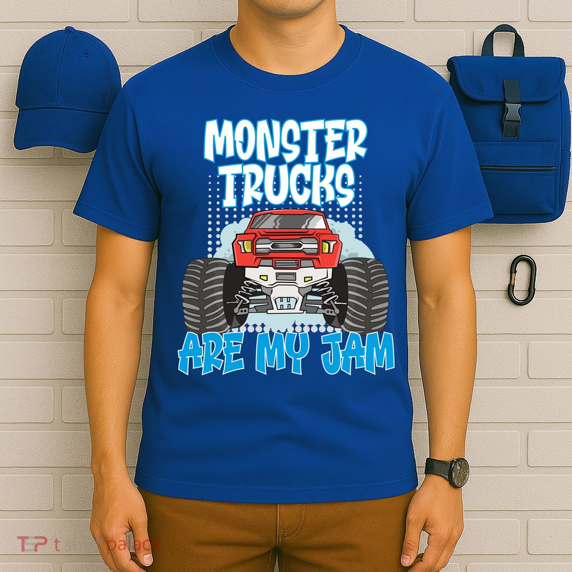 Monster Trucks Are My Jam Monster Truck Cute Gift T-Shirt
