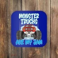 Monster Trucks Are My Jam Monster Truck Cute Gift Coaster thumb 0