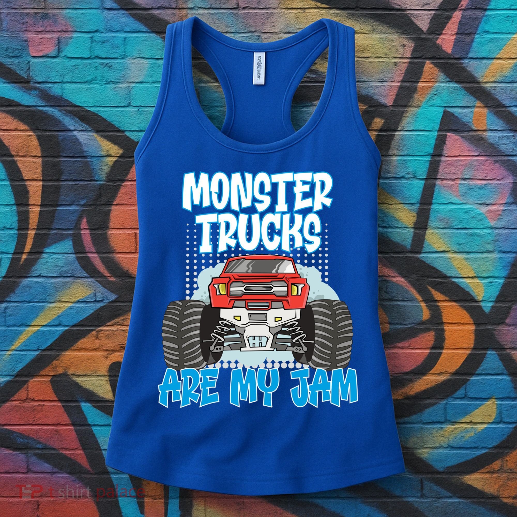Monster Trucks Are My Jam Monster Truck Cute Gift Women's Tank Top