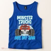 Monster Trucks Are My Jam Monster Truck Cute Gift Tank Top thumb 2