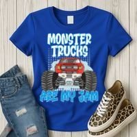 Monster Trucks Are My Jam Monster Truck Cute Gift Women's T-Shirt thumb 3