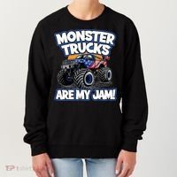 Monster Trucks Are My Jam Boy's Monster Truck Women's Sweatshirt thumb 0
