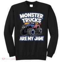 Monster Trucks Are My Jam Boy's Monster Truck Sweatshirt thumb 0