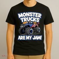 Monster Trucks Are My Jam Boy's Monster Truck T-Shirt thumb 3