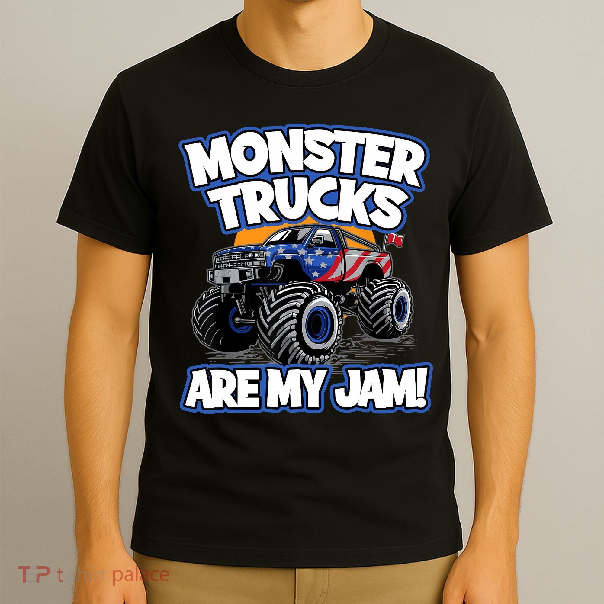Monster Trucks Are My Jam Boy's Monster Truck T-Shirt