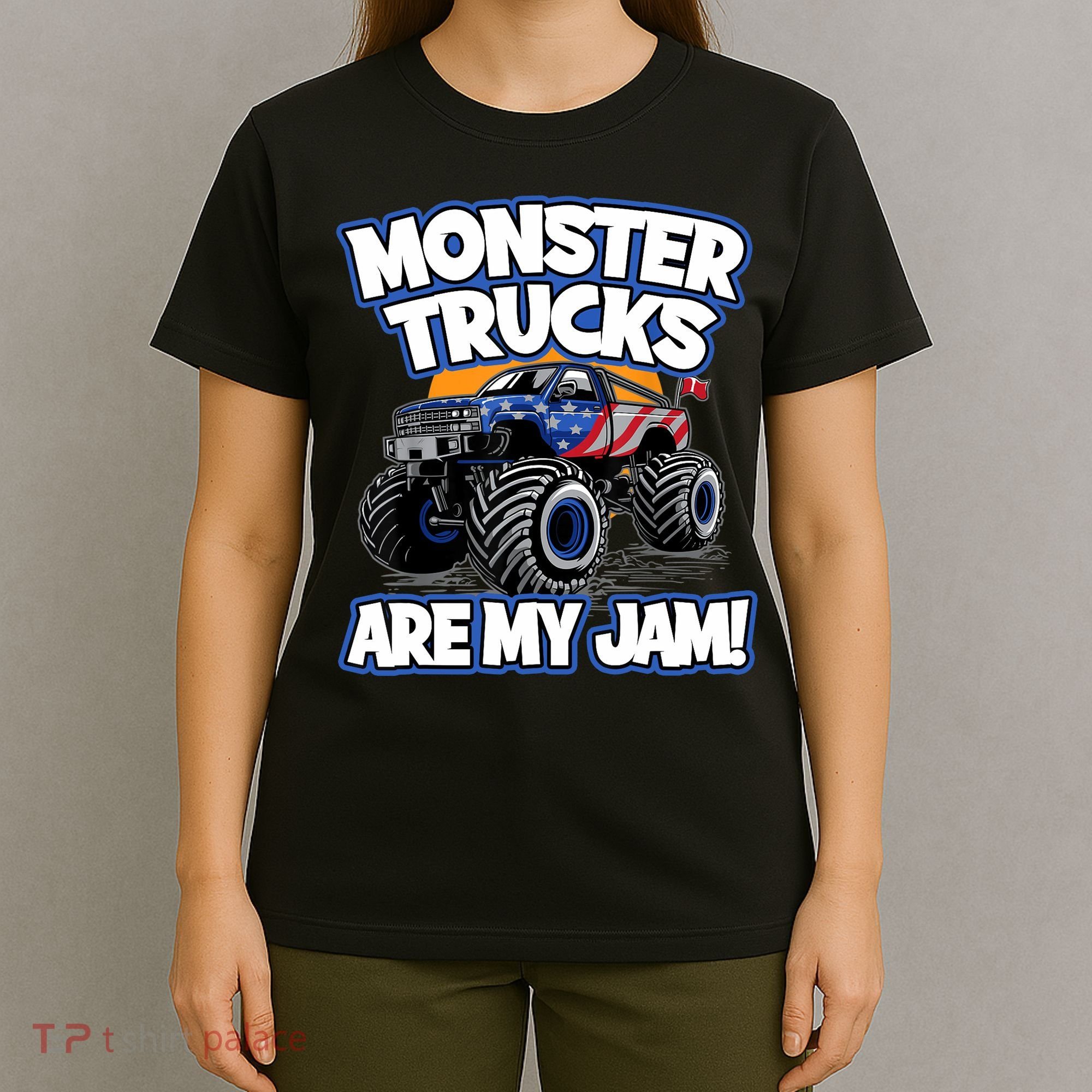 Monster Trucks Are My Jam Boy's Monster Truck T-Shirt