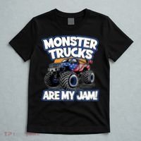Monster Trucks Are My Jam Boy's Monster Truck T-Shirt thumb 5