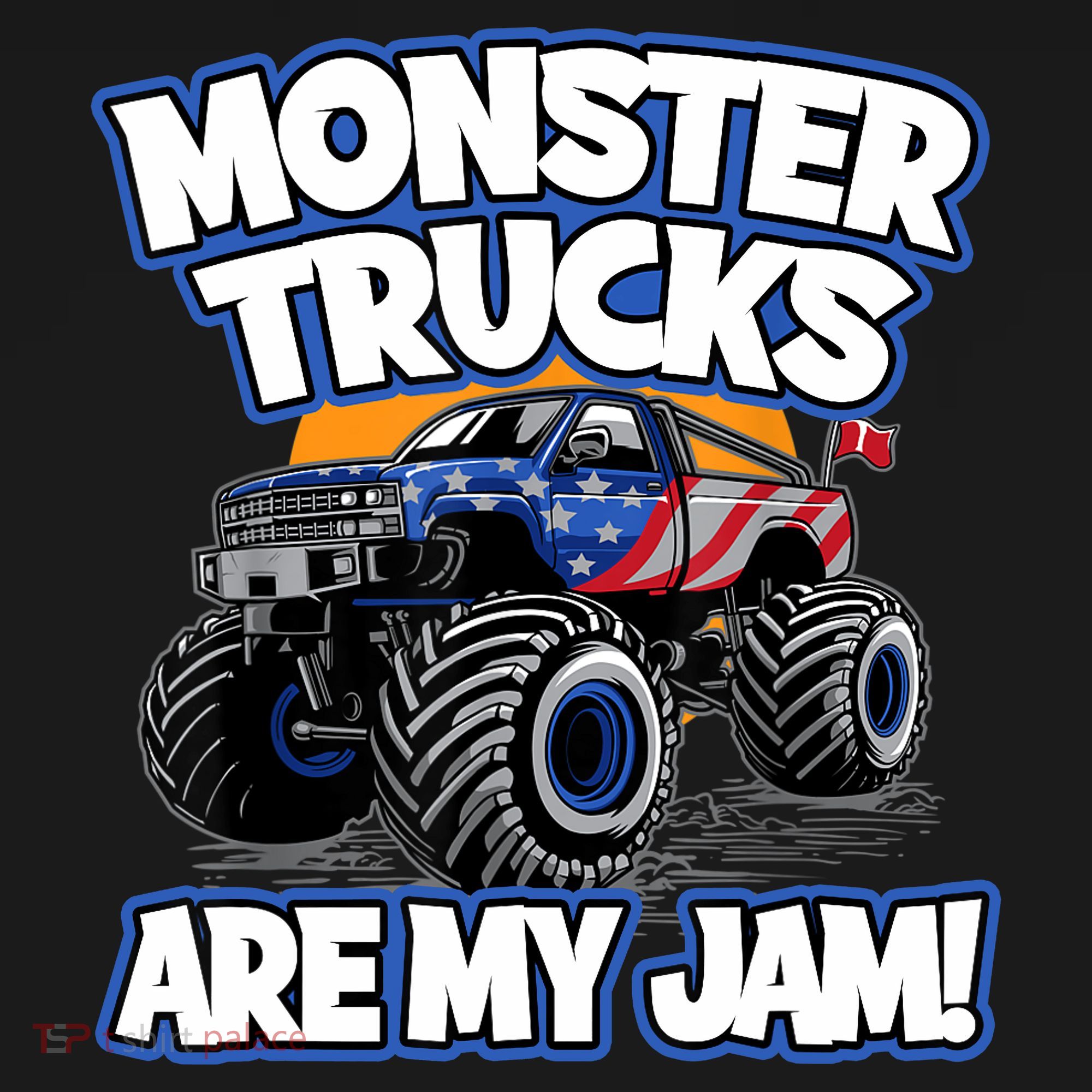 Monster Trucks Are My Jam Boy's Monster Truck T-Shirt