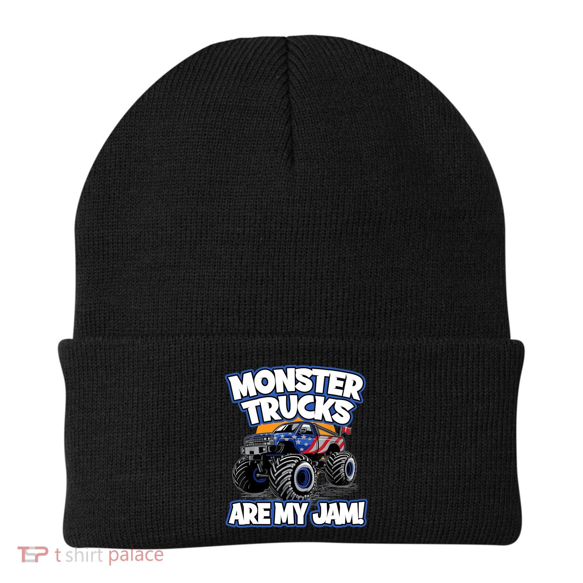 Monster Trucks Are My Jam Boy's Monster Truck Beanie