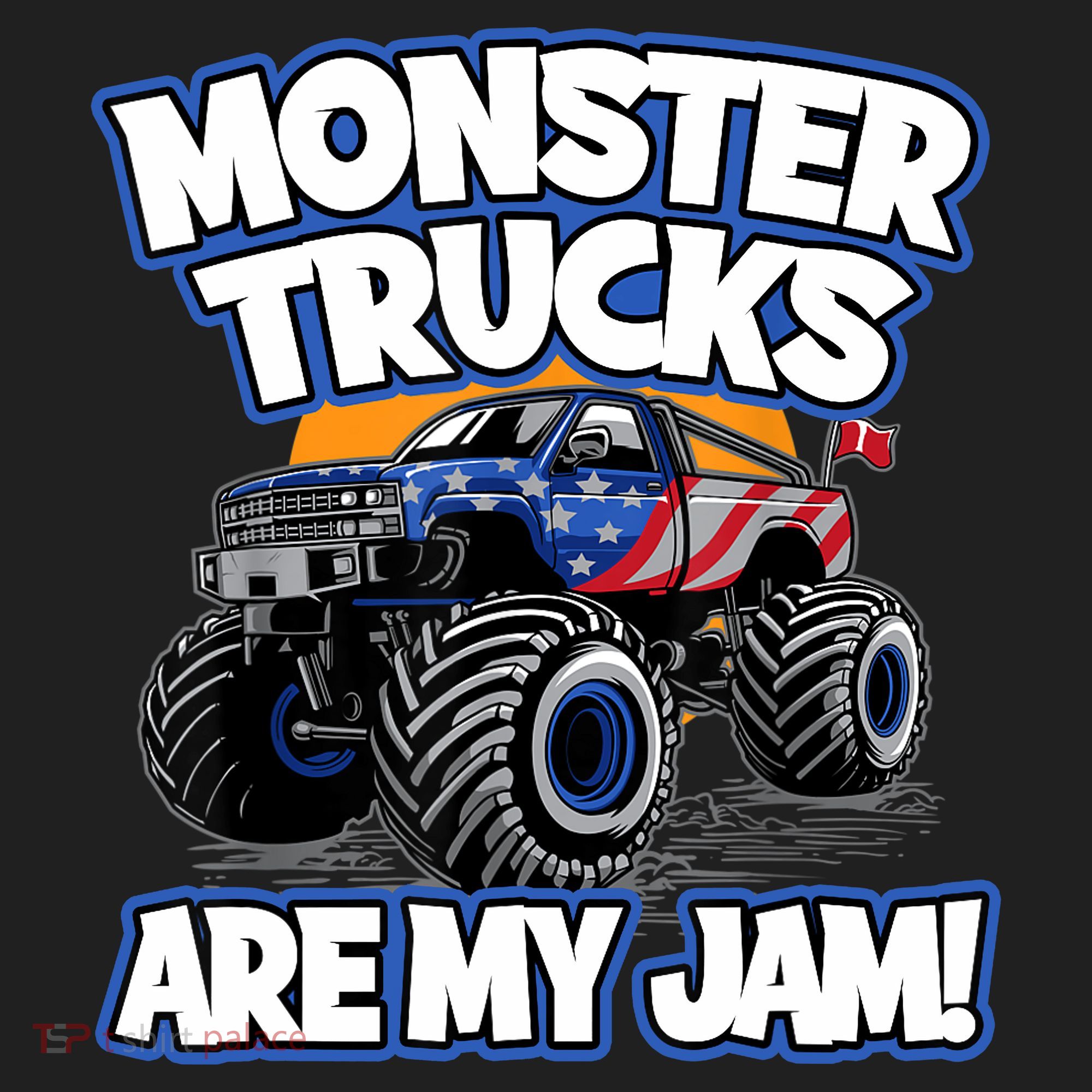 Monster Trucks Are My Jam Boy's Monster Truck Beanie