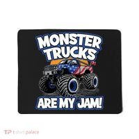 Monster Trucks Are My Jam Boy's Monster Truck Mousepad thumb 0