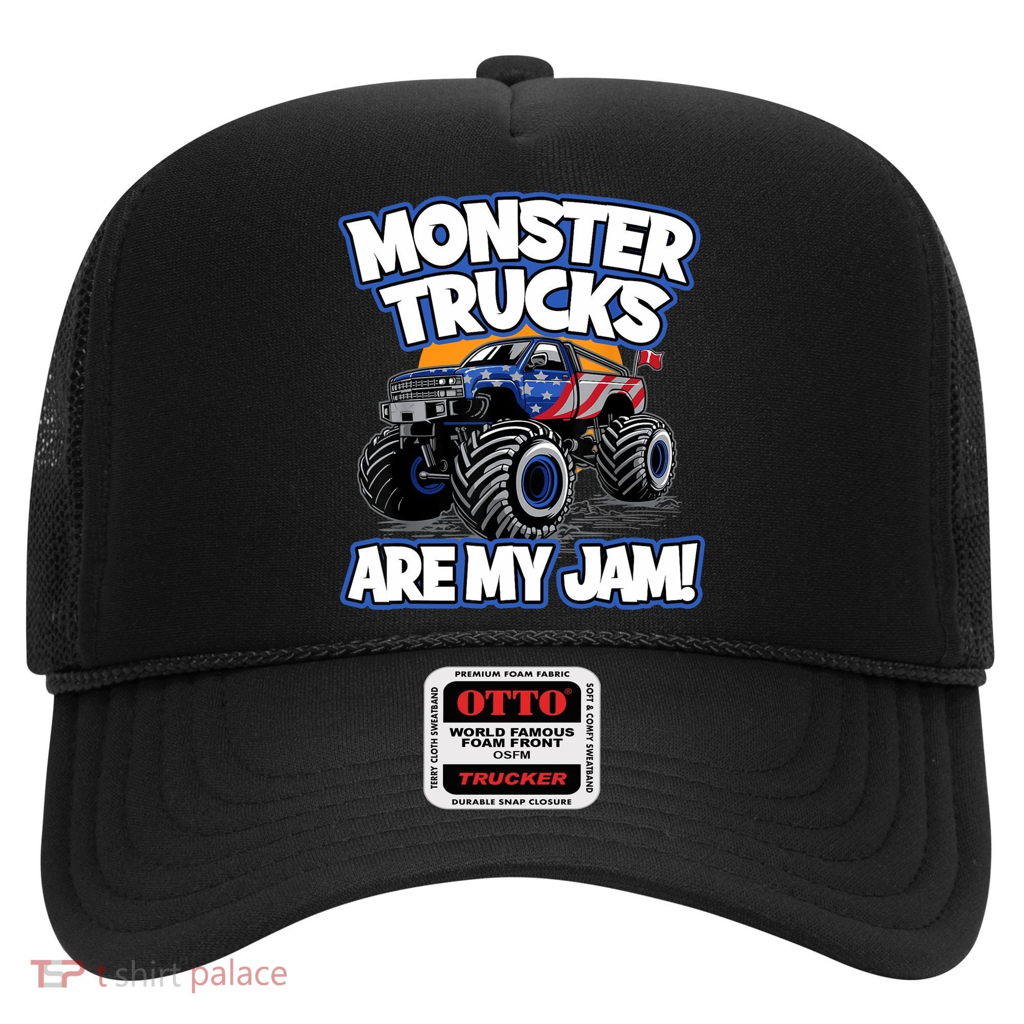 Monster Trucks Are My Jam Boy's Monster Truck Hat