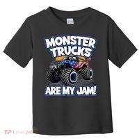 Monster Trucks Are My Jam Boy's Monster Truck Toddler T-Shirt thumb 0