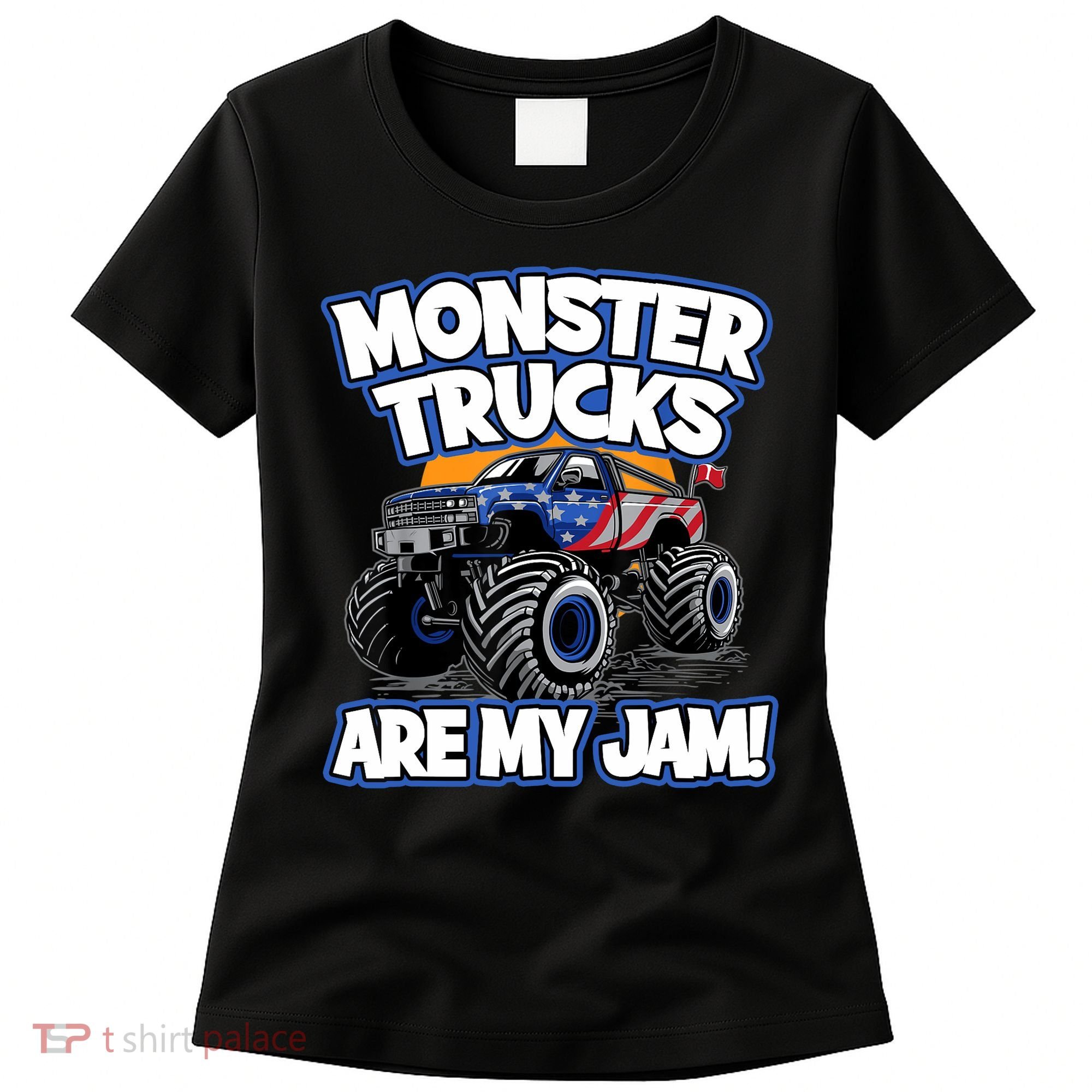 Monster Trucks Are My Jam Boy's Monster Truck Women's T-Shirt