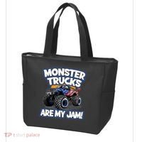 Monster Trucks Are My Jam Boy's Monster Truck Tote Bag thumb 3
