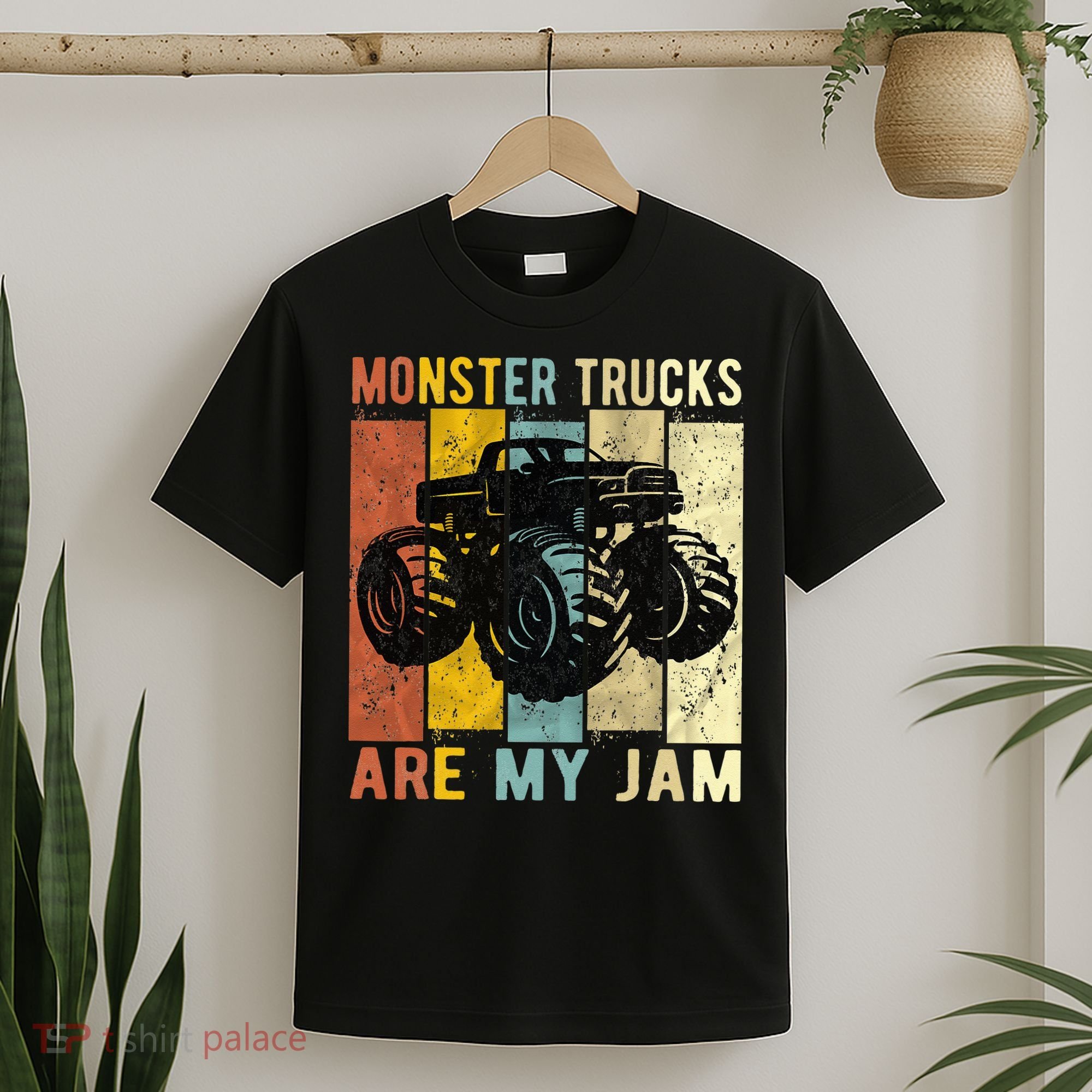 Monster Trucks Are My Jam Vintage Retro Monster Truck T-Shirt