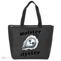 Moister Than An Oyster Funny Shucking Shellfish Seafood Tote Bag thumb 0