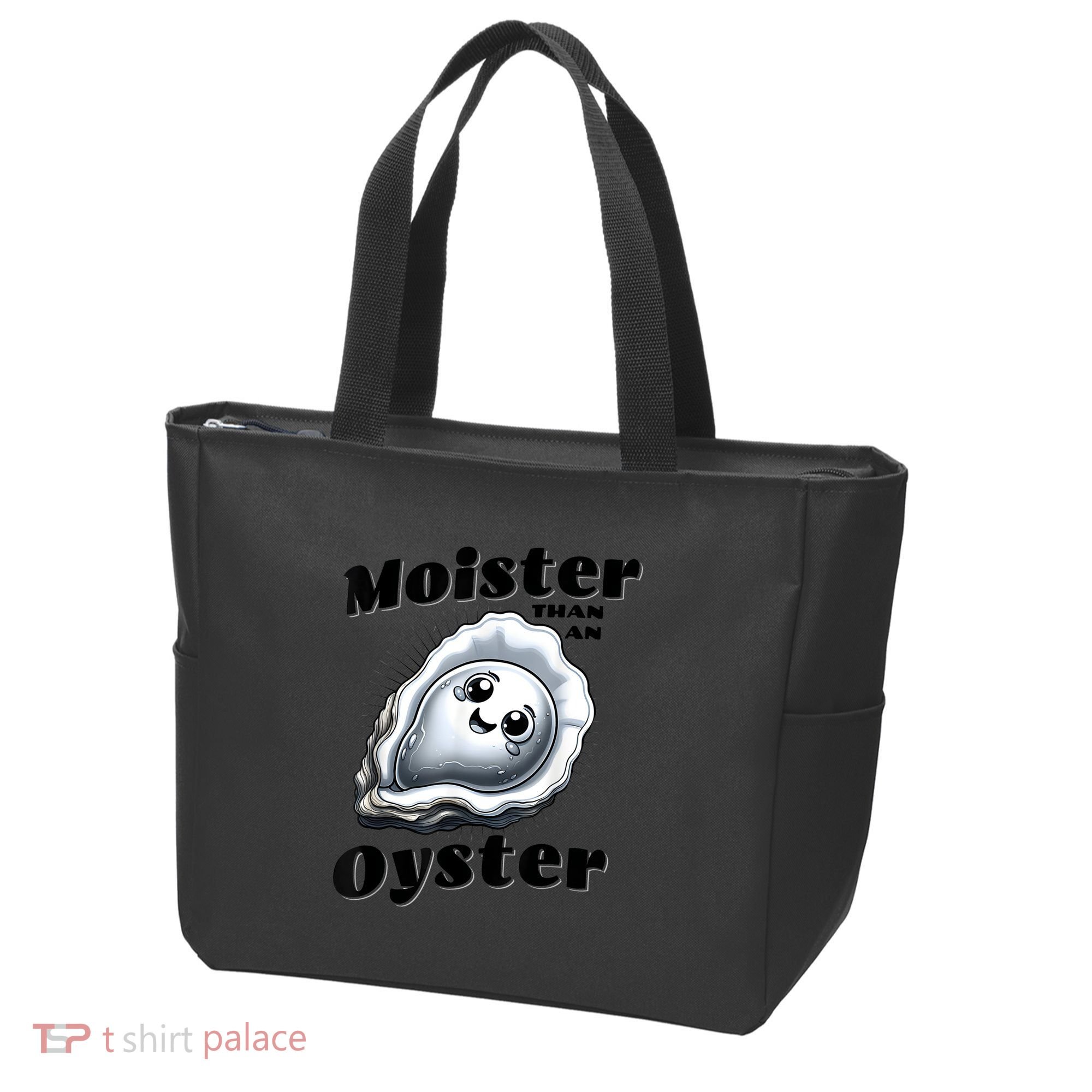 Moister Than An Oyster Funny Shucking Shellfish Seafood Tote Bag