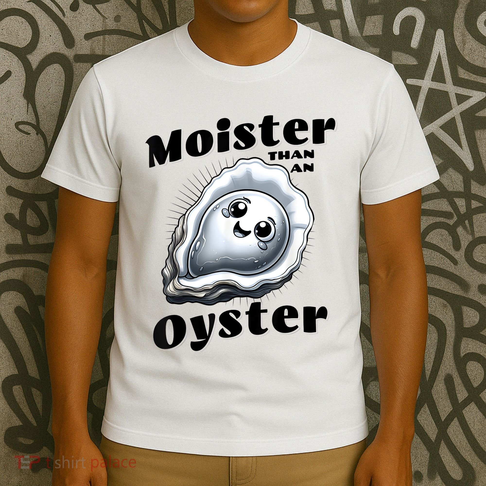 Moister Than An Oyster Funny Shucking Shellfish Seafood T-Shirt