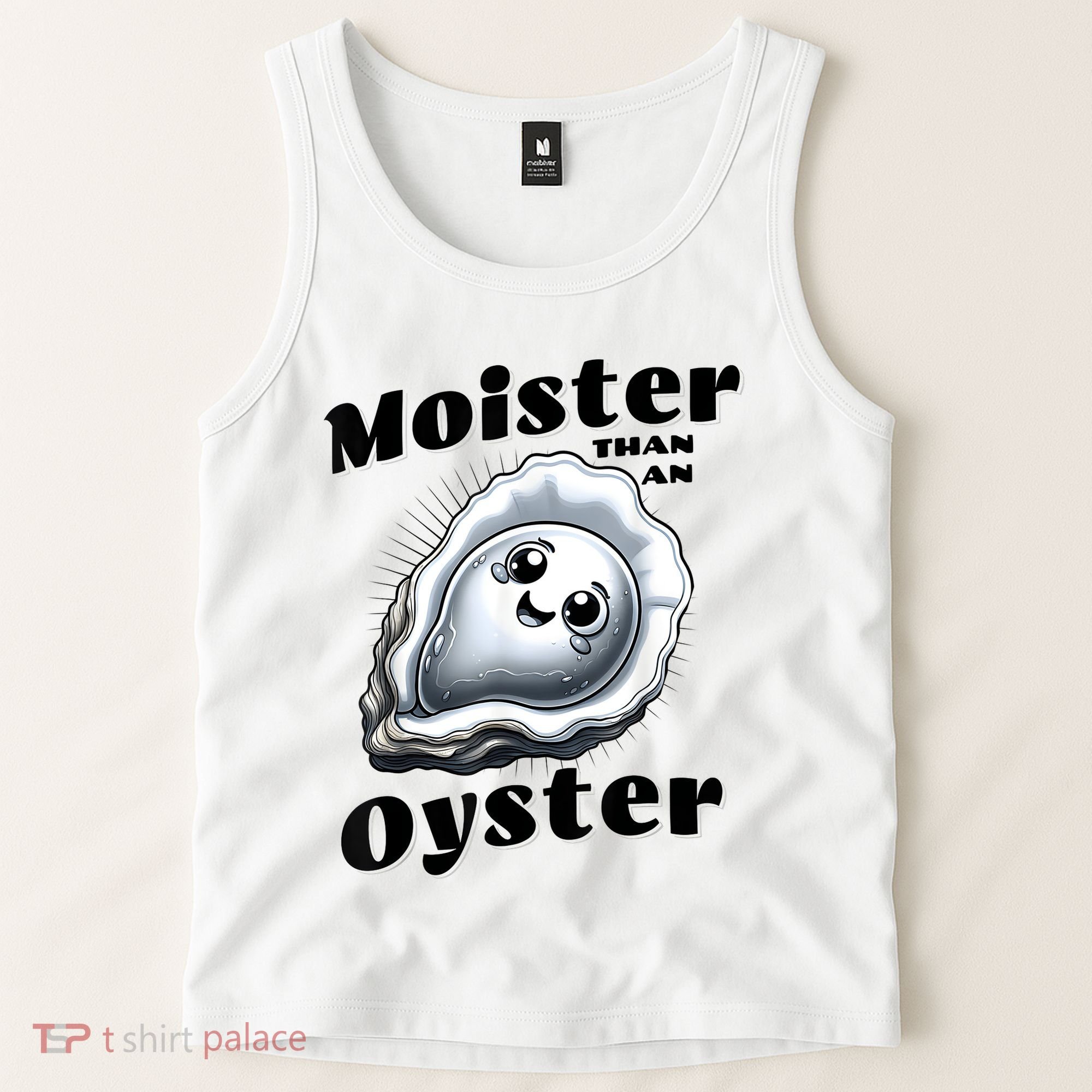Moister Than An Oyster Funny Shucking Shellfish Seafood Tank Top
