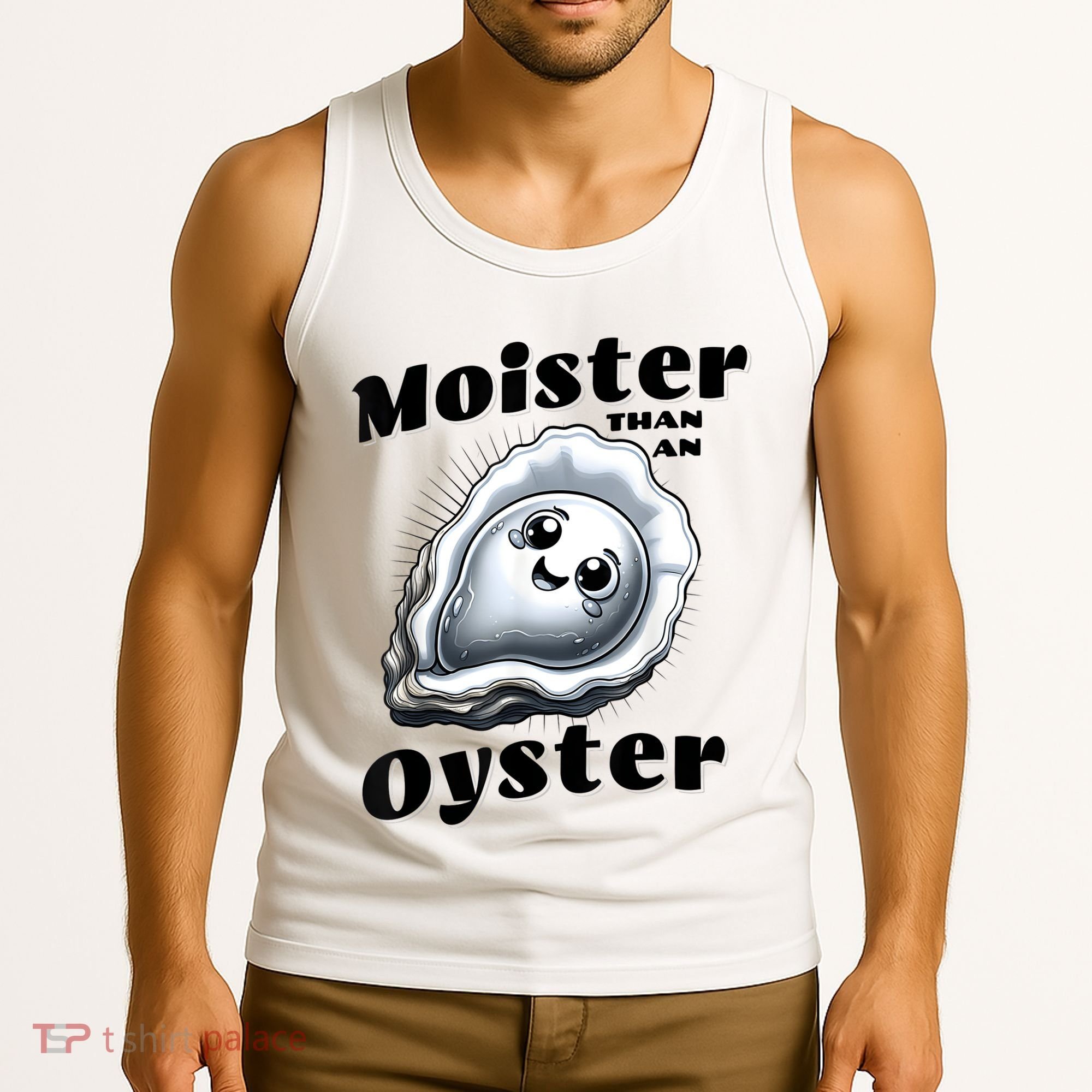 Moister Than An Oyster Funny Shucking Shellfish Seafood Tank Top