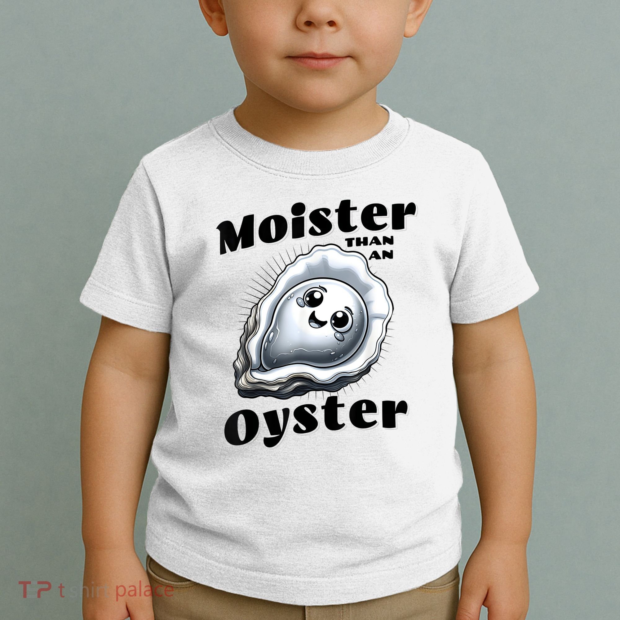 Moister Than An Oyster Funny Shucking Shellfish Seafood Toddler T-Shirt