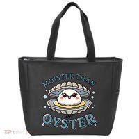 Moister Than An Oyster Funny Shucking Shellfish Seafood Tote Bag thumb 0