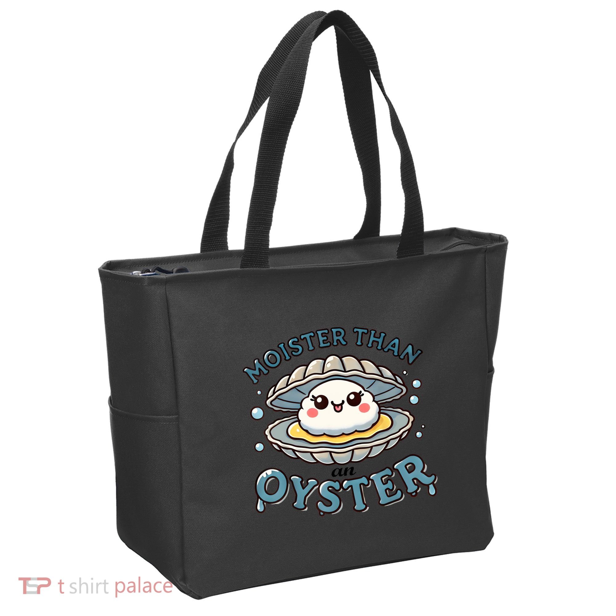 Moister Than An Oyster Funny Shucking Shellfish Seafood Tote Bag