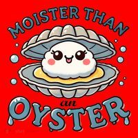 Moister Than An Oyster Funny Shucking Shellfish Seafood Santa Hat thumb 1