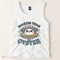 Moister Than An Oyster Funny Shucking Shellfish Seafood Tank Top thumb 2