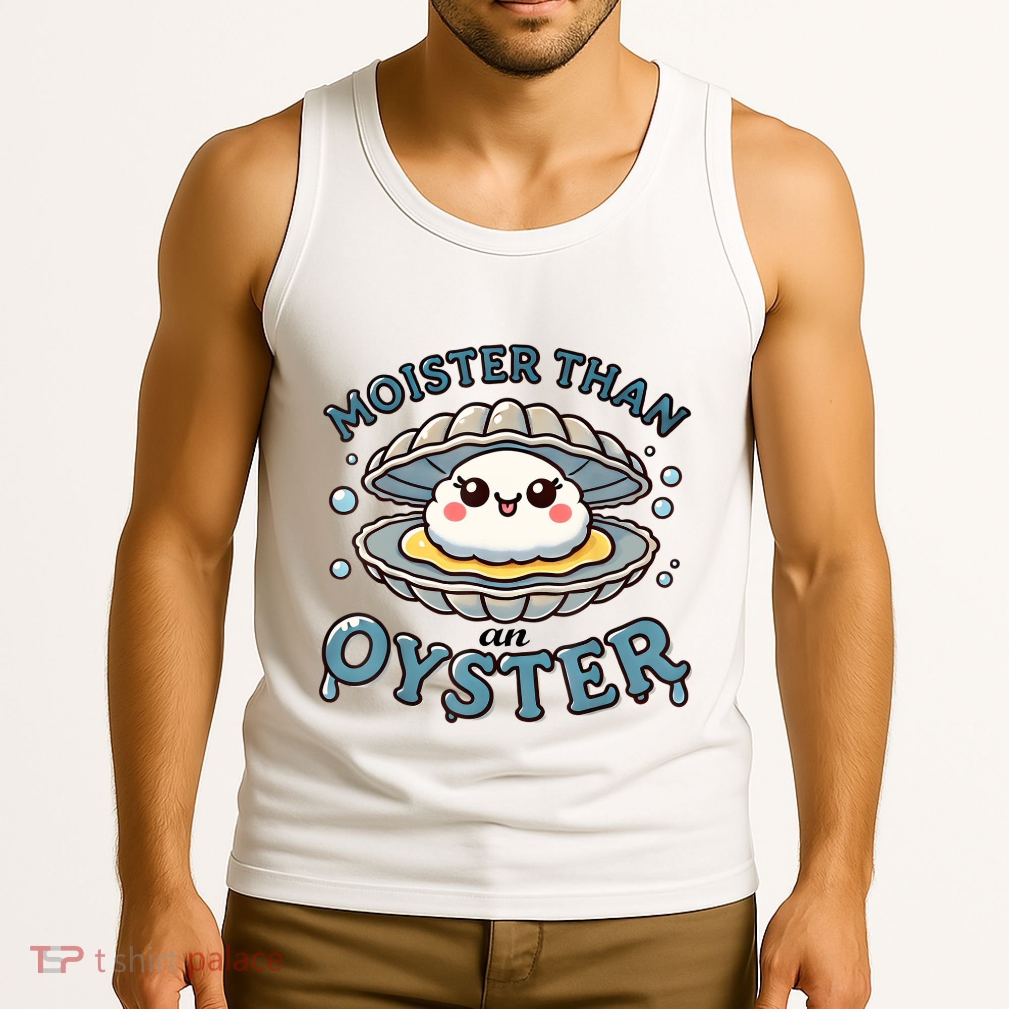 Moister Than An Oyster Funny Shucking Shellfish Seafood Tank Top