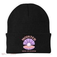 Moister Than An Oyster Shucking Funny Shellfish Shucker Beanie thumb 0