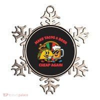 Make Tacos And Beer Cheap Again Funny Political Fiesta Ornament thumb 0