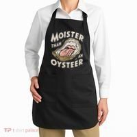 Moisture Than An Oyster, Funny Shellfish Shuck Women Apron thumb 2