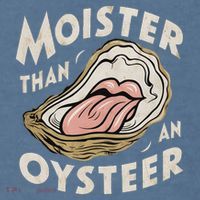 Moisture Than An Oyster, Funny Shellfish Shuck Women Comfort Colors Garment-Dyed Hooded Sweatshirt thumb 2