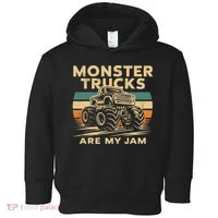 Monster Trucks Are My Jam Toddler Hoodie thumb 0