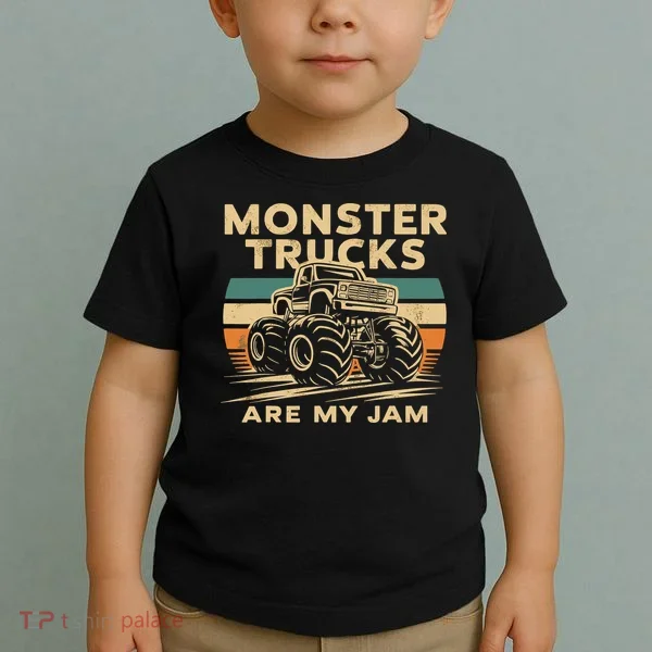 Monster Trucks Are My Jam Toddler T-Shirt