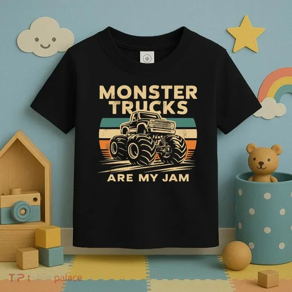 Monster Trucks Are My Jam Toddler T-Shirt