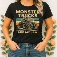 Monster Trucks Are My Jam Women's T-Shirt thumb 2