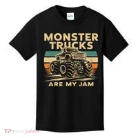 Monster Trucks Are My Jam Kids T-Shirt thumb 0