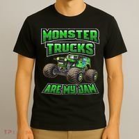 Monster Truck Are My Jam, Truck Birthday T-Shirt thumb 3