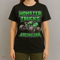 Monster Truck Are My Jam, Truck Birthday T-Shirt thumb 4