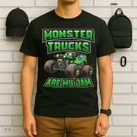 Monster Truck Are My Jam, Truck Birthday T-Shirt thumb 6