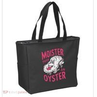 Moister Than An Oyster Shellfish Funny Raunchy Inappropriate Tote Bag thumb 2