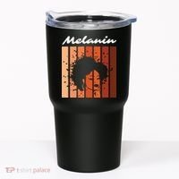 Melanin Tee African American Strong Black Natural Afro Tumbler thumb 0