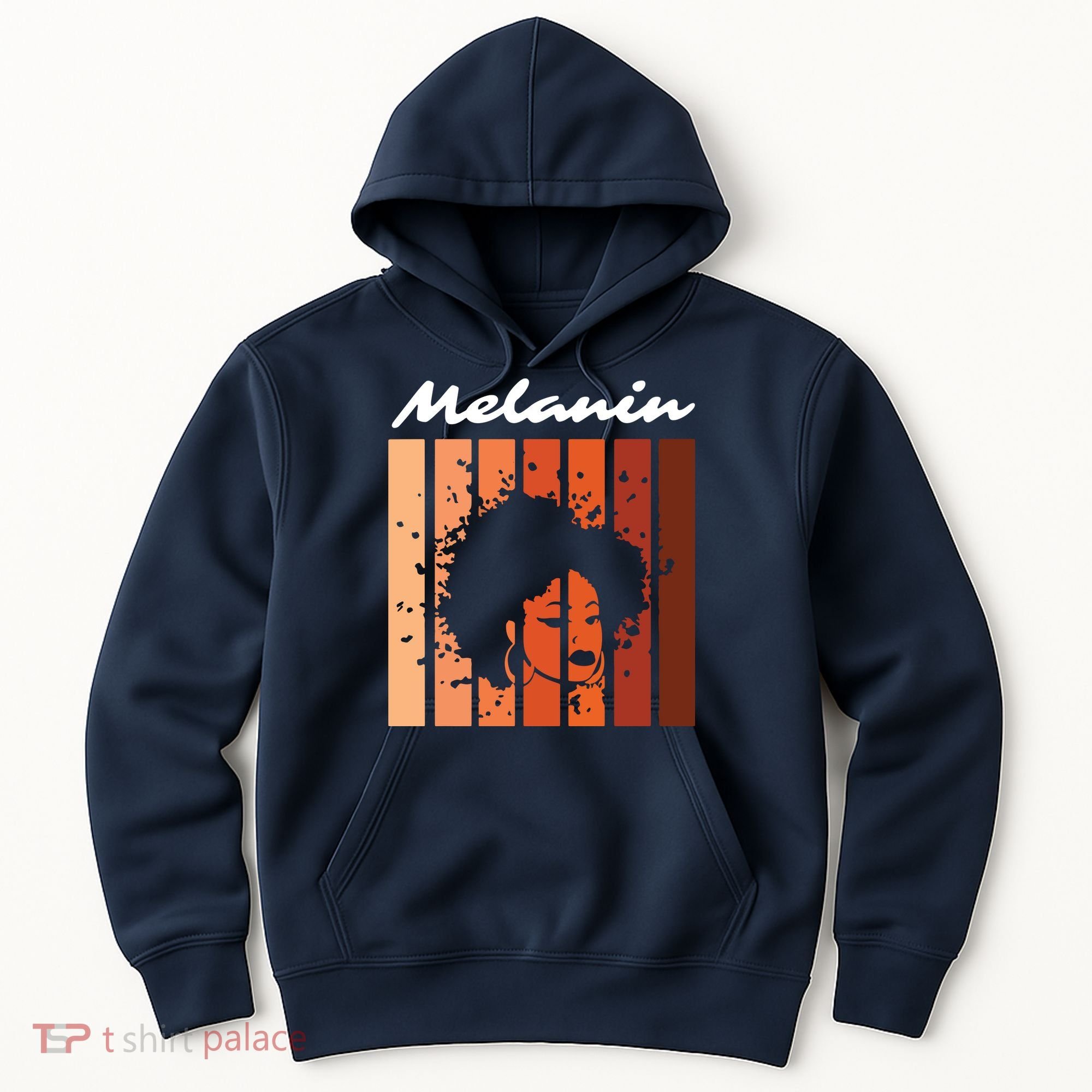Melanin Tee African American Strong Black Natural Afro Hoodie