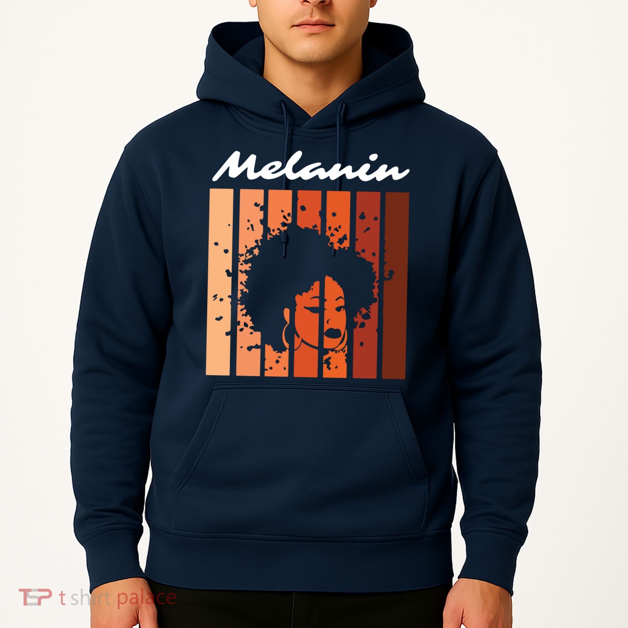 Melanin Tee African American Strong Black Natural Afro Hoodie