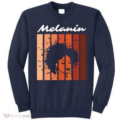 Melanin Tee African American Strong Black Natural Afro Sweatshirt